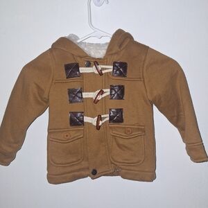 Source Unknown Tan Kids Jacket with Brown Accents